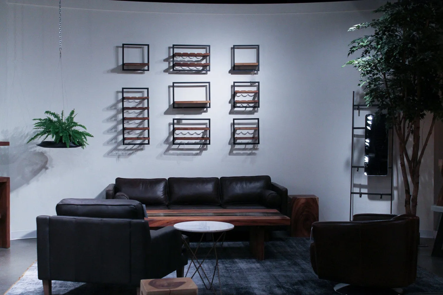 Bayan Metal Frame Wall Box II - Teak