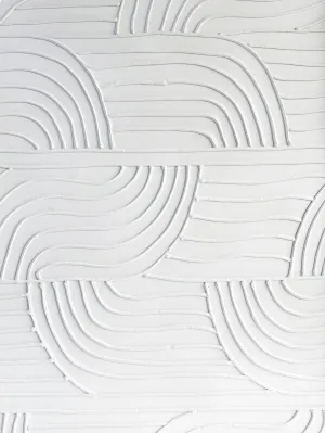 Fresh Perspective Textured Art - Light Brown/White