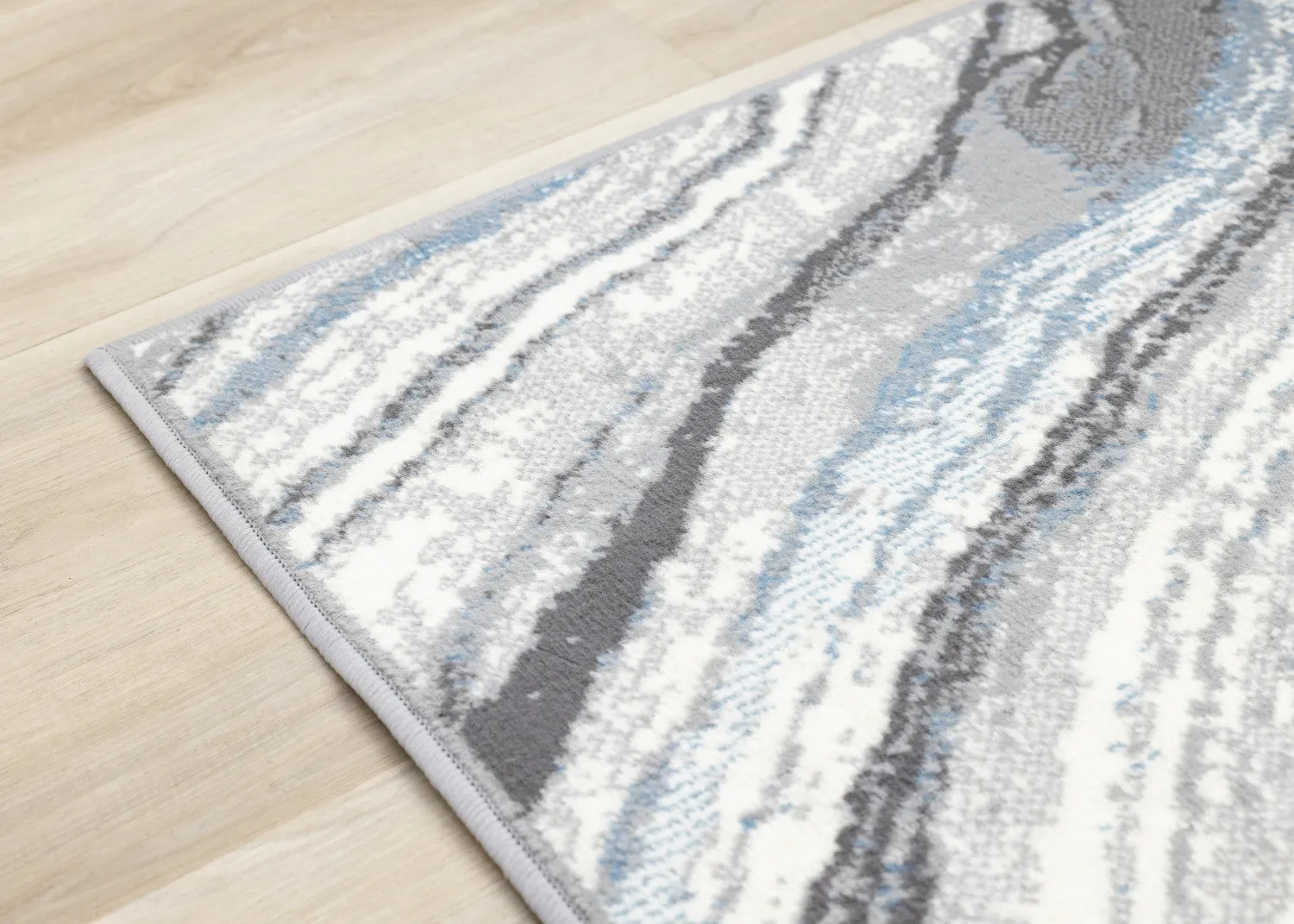 Functional Modern Area Rug - Blue Grey - 7' X 10'