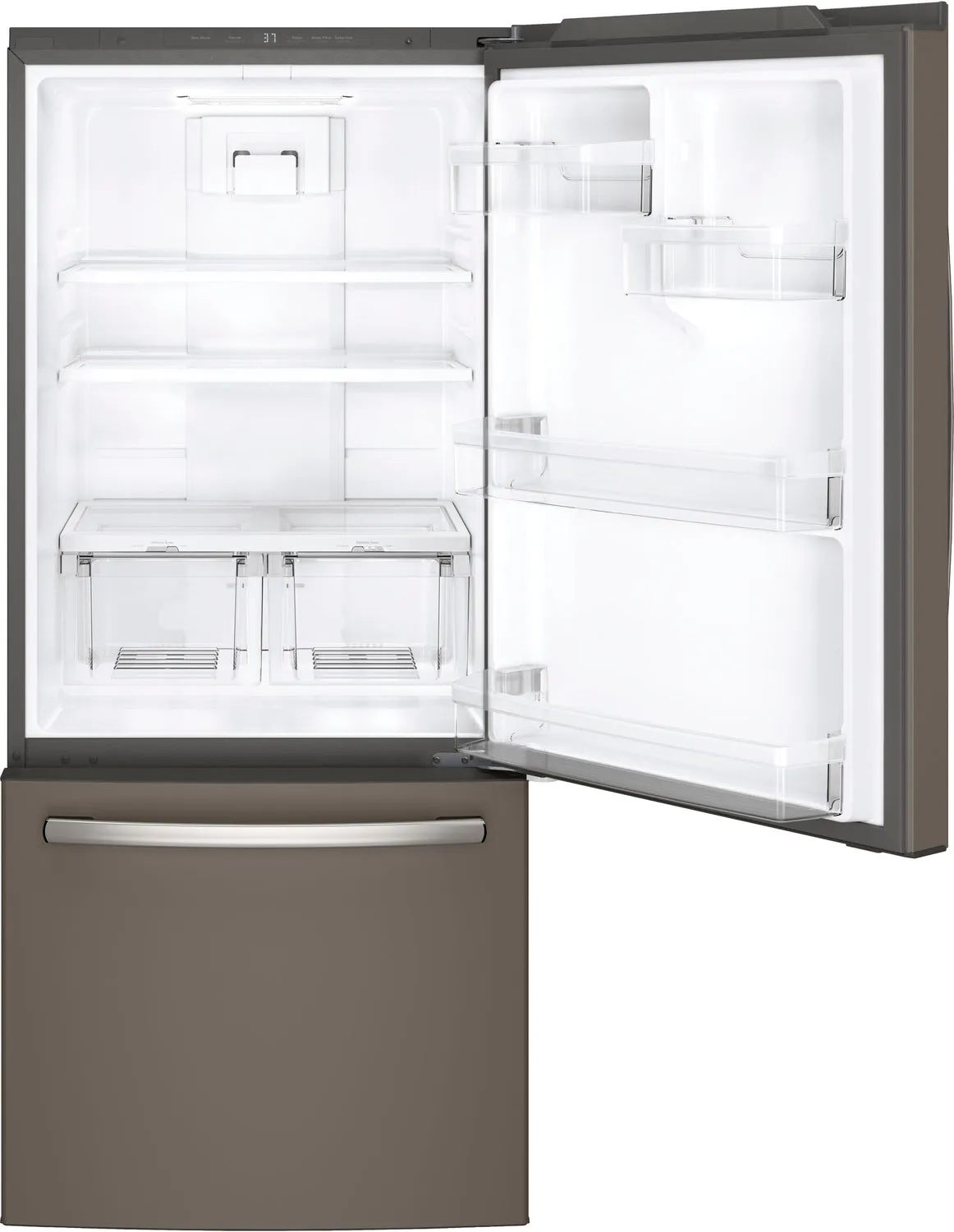 GE Slate BOTTOM-FREEZER REFRIGERATOR (20.9 CU. FT.) - GDE21DMKES
