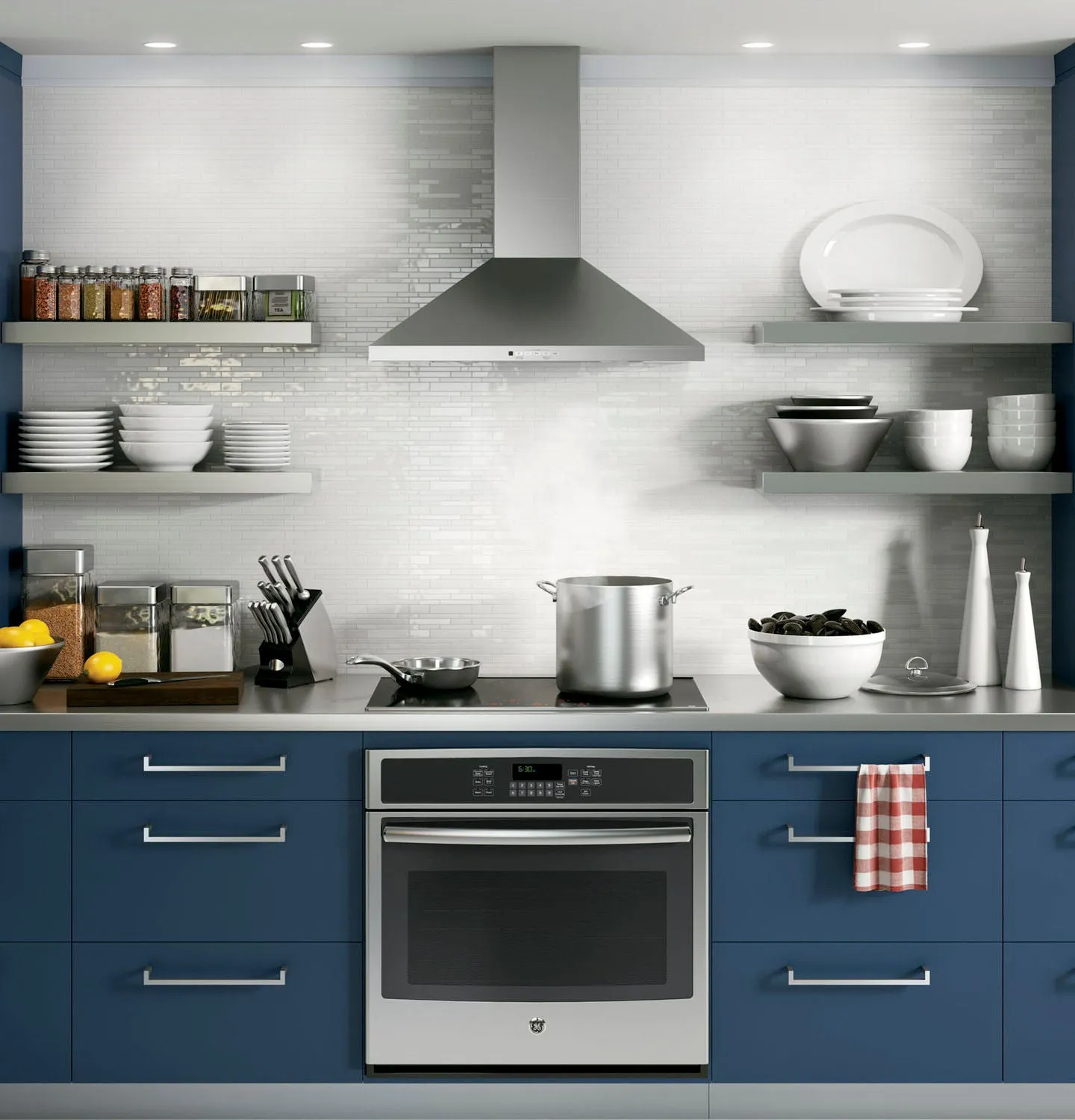 GE Stainless Steel 30" 350 CFM Wall-Mount Range Hood - JVW5301SJSSC