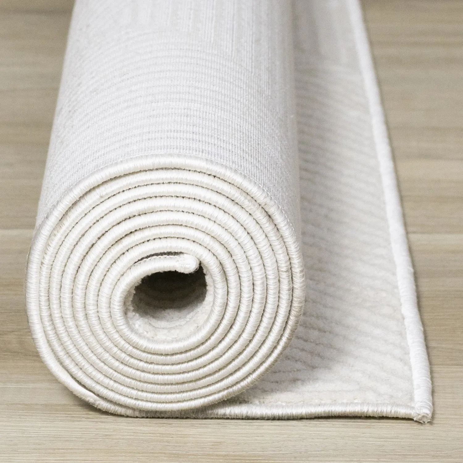 Hillary Neutral Diamonds Area Rug - Cream - 7' X 10'
