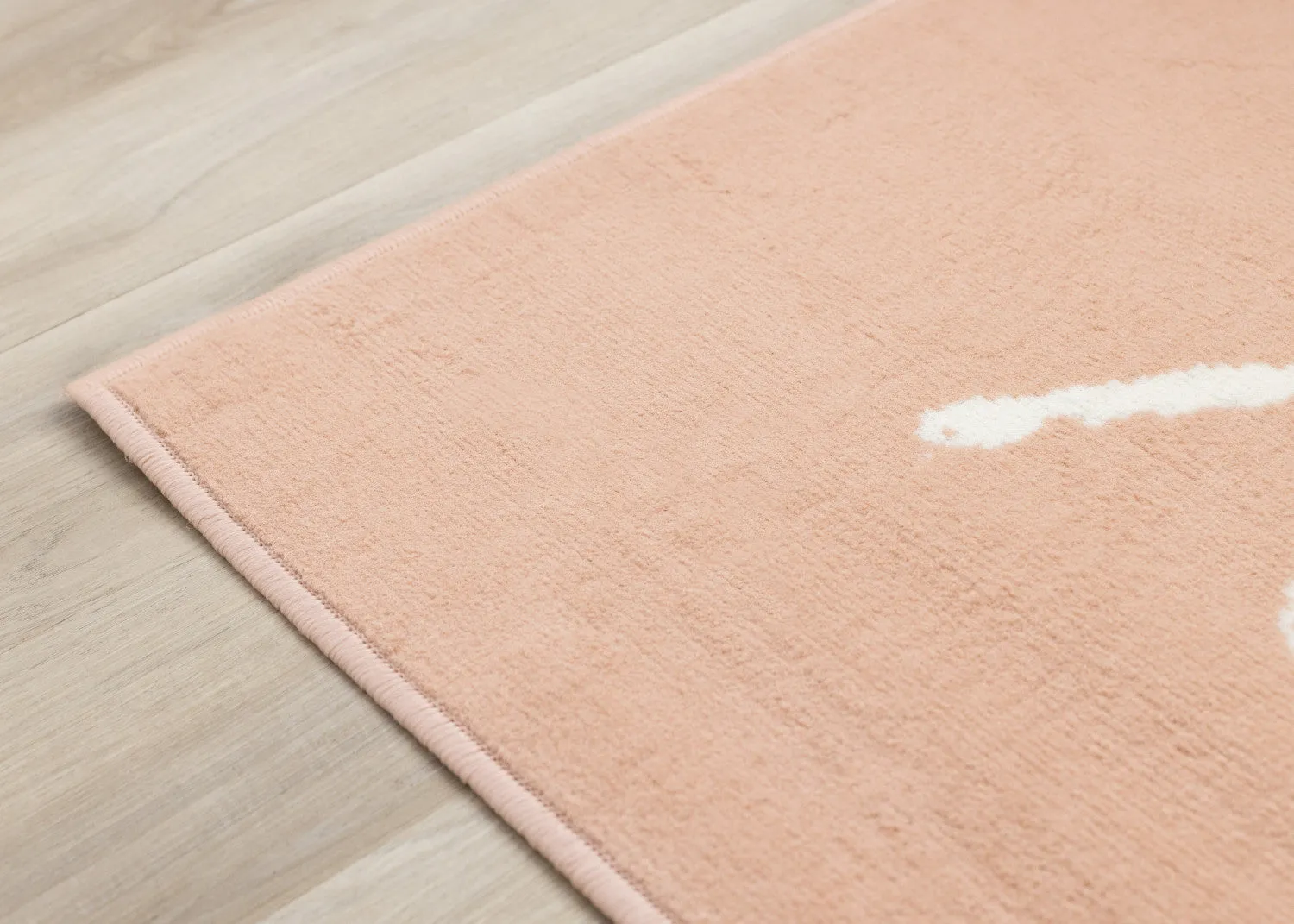 Kids Playing Board Area Rug - Pink Cream - 5' X 8'