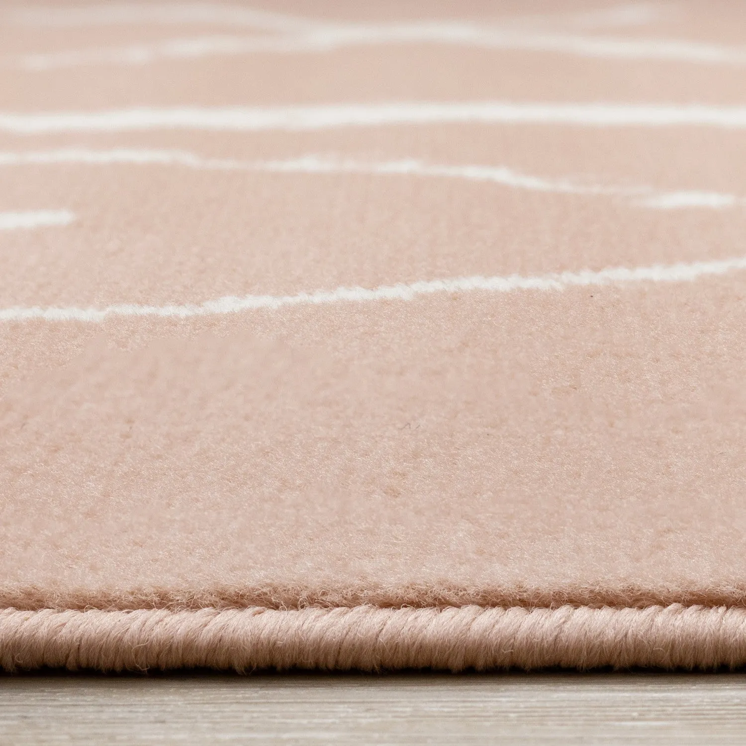 Kids Playing Board Area Rug - Pink Cream - 5' X 8'