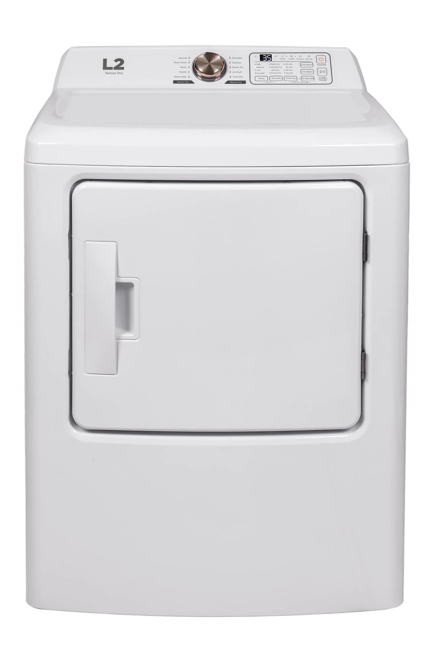 L2 White Electric Dryer (6.7 Cu. Ft) - LE43A3AWW