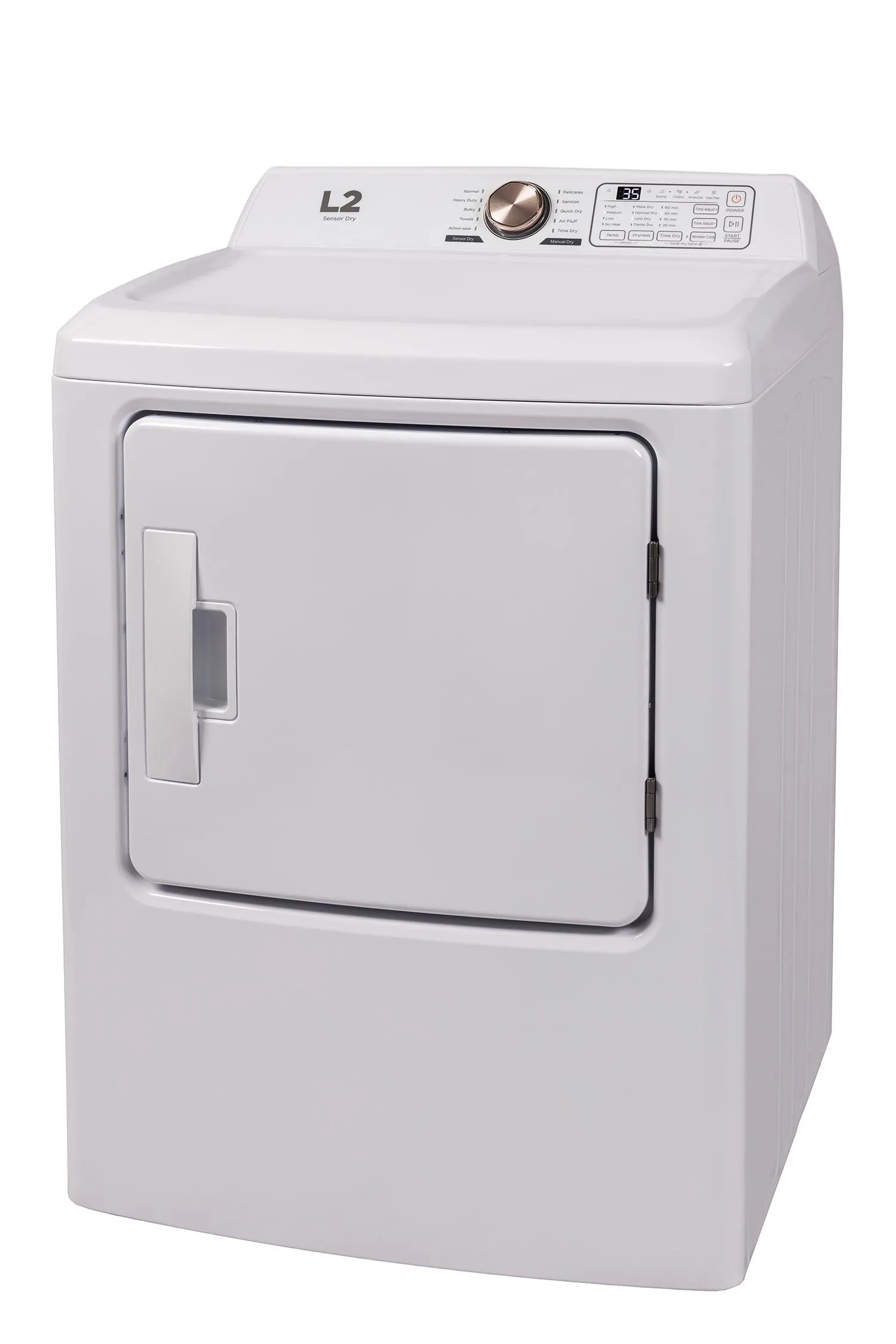 L2 White Electric Dryer (6.7 Cu. Ft) - LE43A3AWW