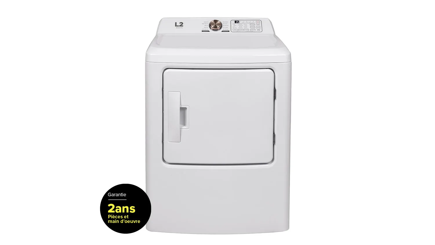 L2 White Electric Dryer (6.7 Cu. Ft) - LE43A3AWW