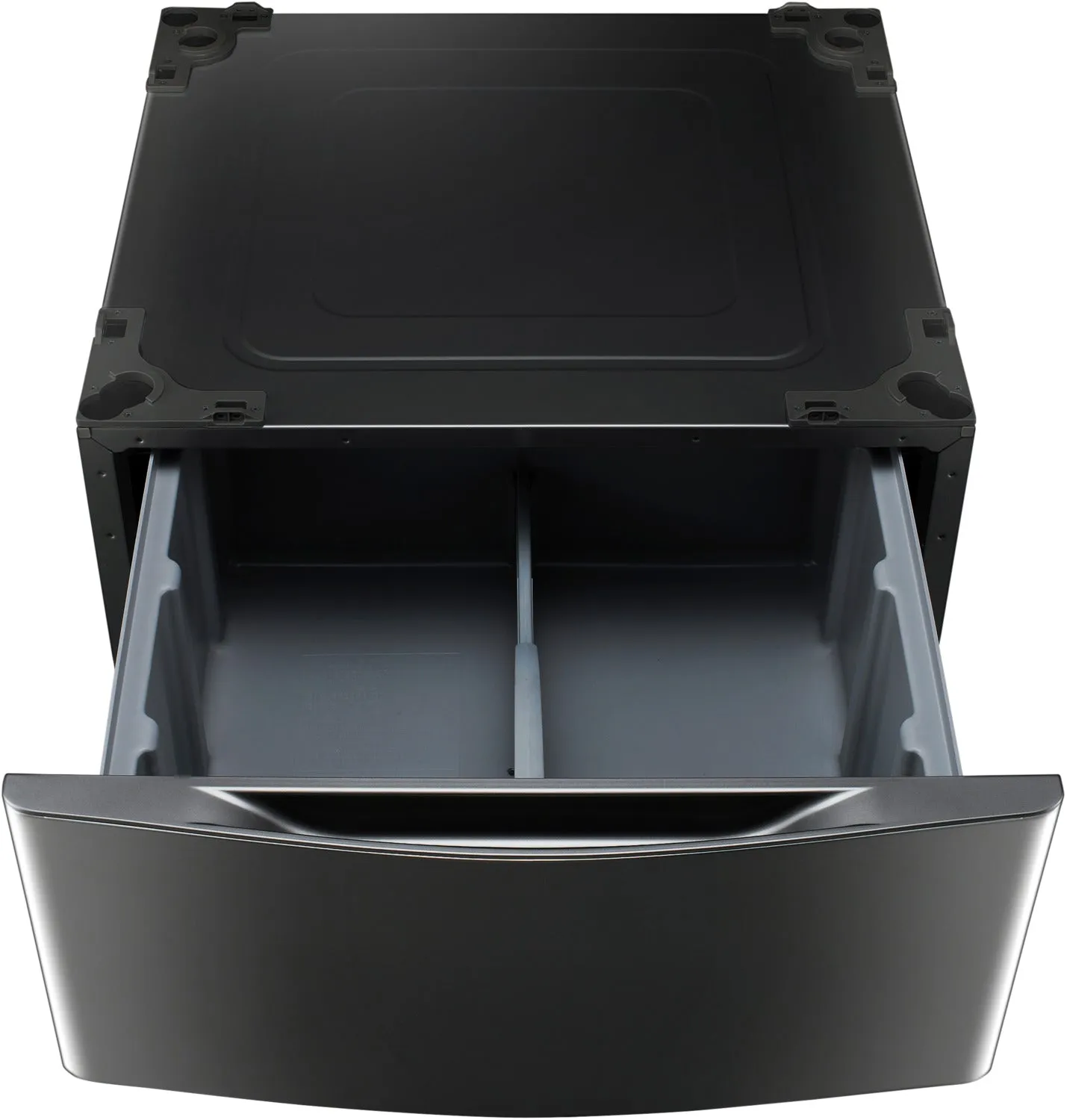 LG Appliances Black Stainless Steel 13" Laundry Pedestal w/ Storage - WDP4K