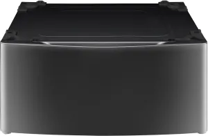 LG Appliances Black Stainless Steel 13" Laundry Pedestal w/ Storage - WDP4K