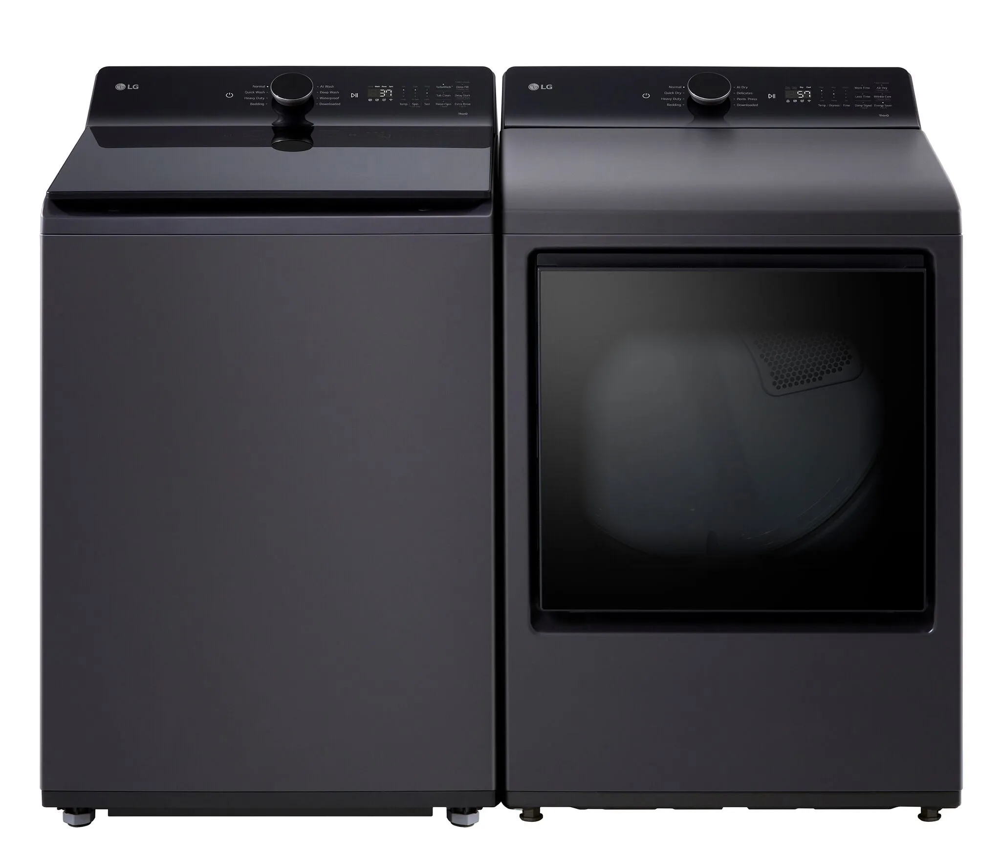 LG Matte Black Top Load Washer with 4-Way™ Agitator (6.1 cu. ft.) - WT8405CB