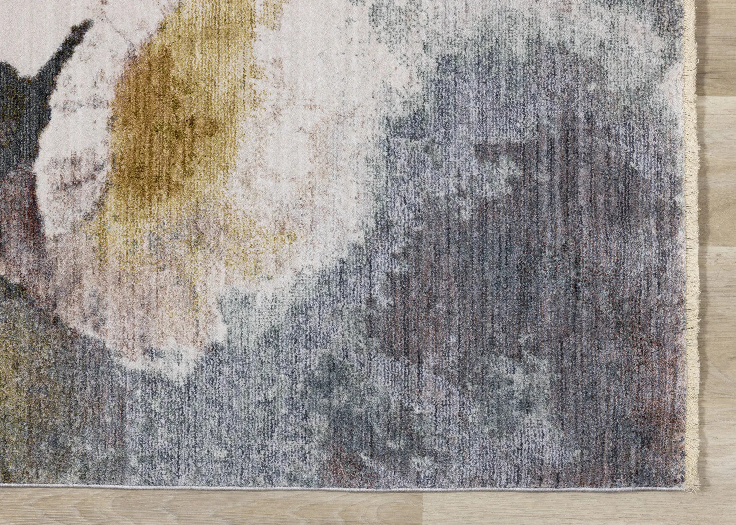 Macie Contemporary Floral Bloom Area Rug - Yellow White Green - 8' X 11'