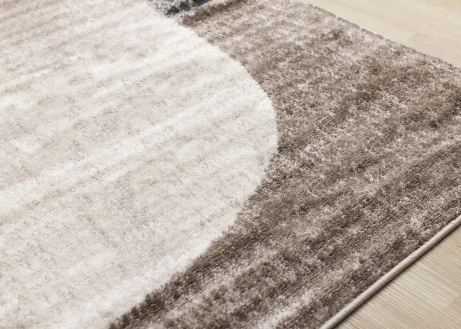 Maui Modern Geometric Area Rug - Grey Green Yellow - 5' X 8'