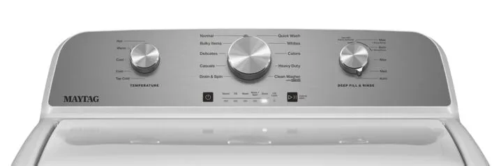 Maytag White Top Load Washer with Deep Fill - (5.2 cu. ft.) - MVW4505MW