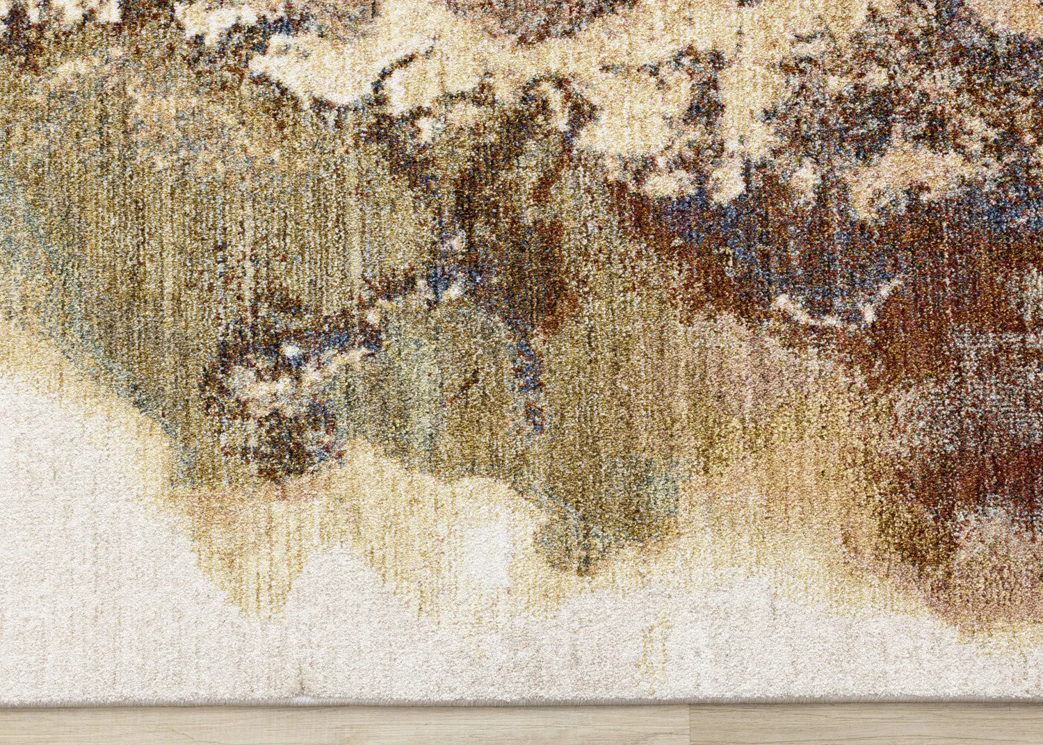 Micah Modern Galaxy Area Rug - Cream Grey Blue - 5' X 8'