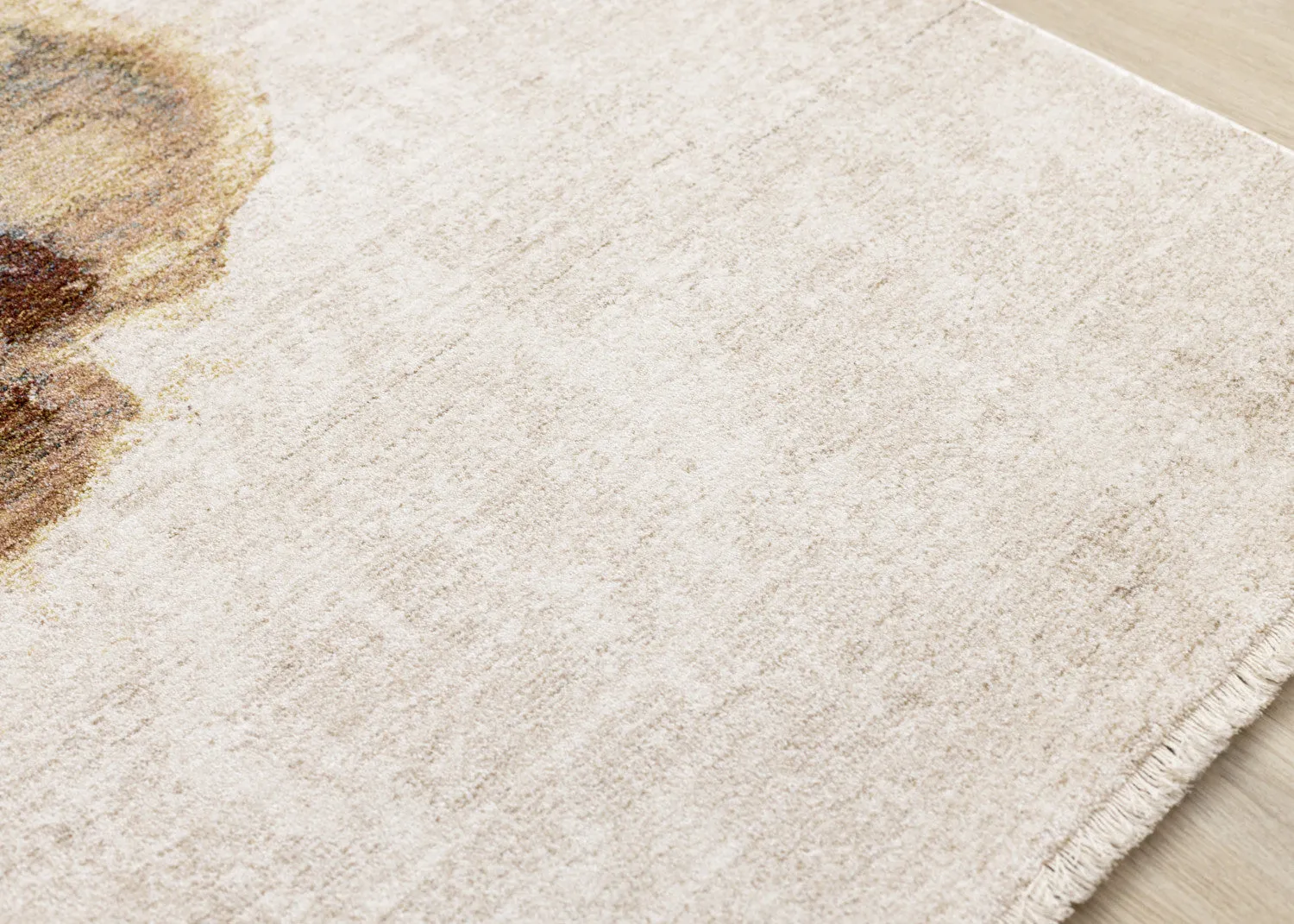 Micah Modern Galaxy Area Rug - Cream Grey Blue - 8' X 11'