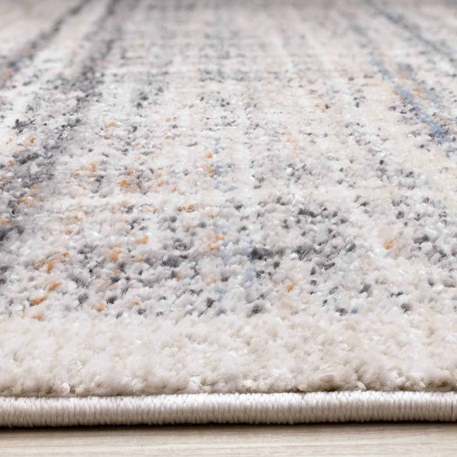 Sadie Casual Contemporary Area Rug - Grey Beige - 5' X 8'