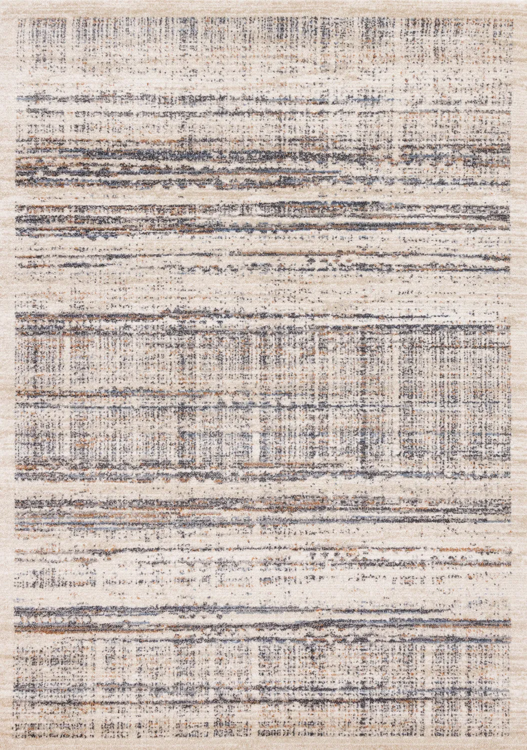 Sadie Casual Contemporary Area Rug - Grey Beige - 5' X 8'