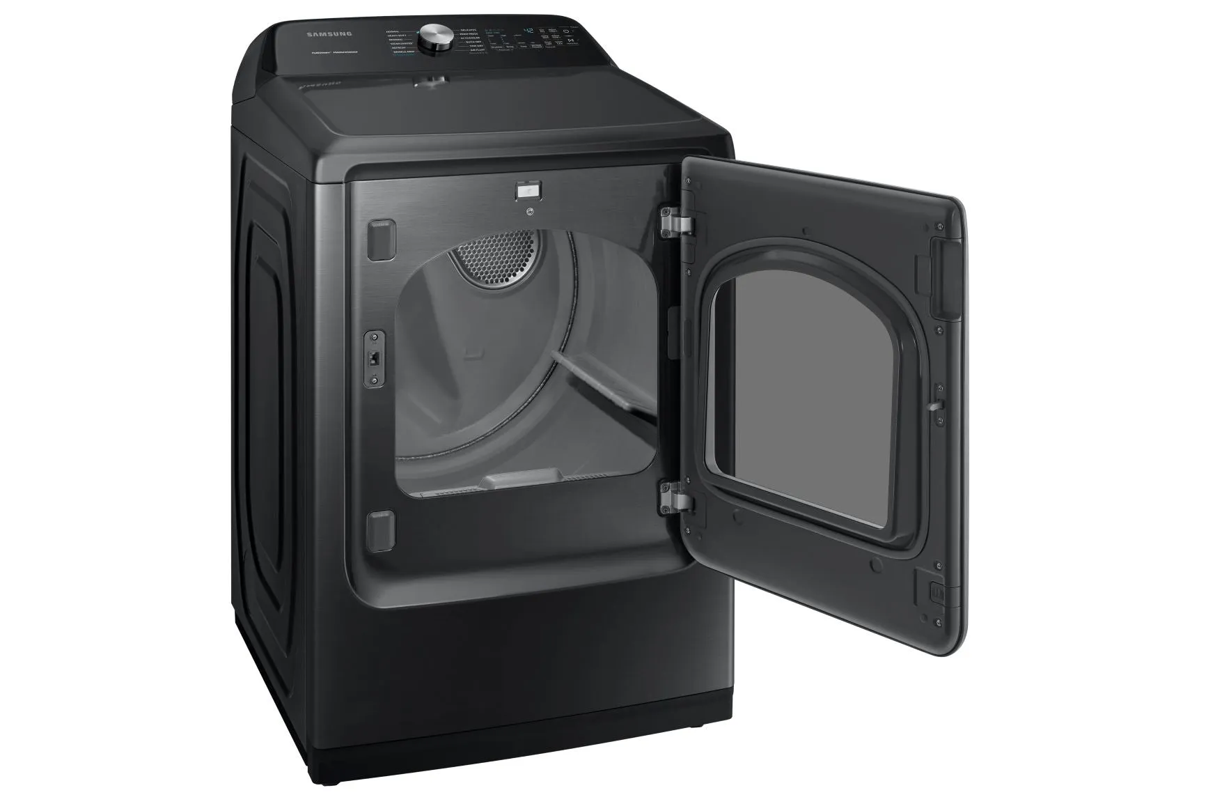 Samsung Black Stainless Electric Dryer with Steam Sanitize  (7.4 Cu.Ft.) - DVE50A5405V/AC