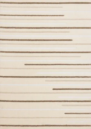 Sasha Soft Modern Lines Area Rug - Cream - 8' X 11'